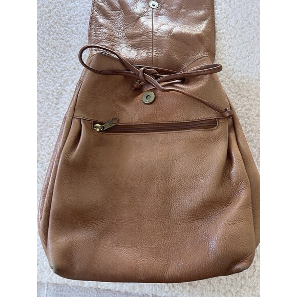 Hobo International Vintage Leather Backpack Distressed Brown Bag main image 6